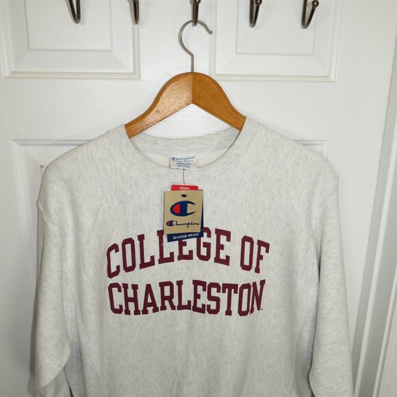 *NWT* Champion College Of Charleston Reverse Weave Sweatshirt Crewneck Medium - Picture 2 of 3